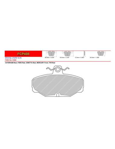 Pastillas FERODO RACING DS2500 para...