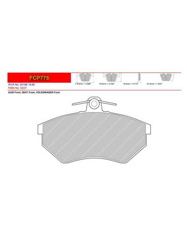 Pastillas FERODO RACING DS2500 para...