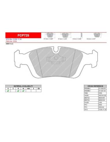 Pastillas FERODO RACING DS2500 para...
