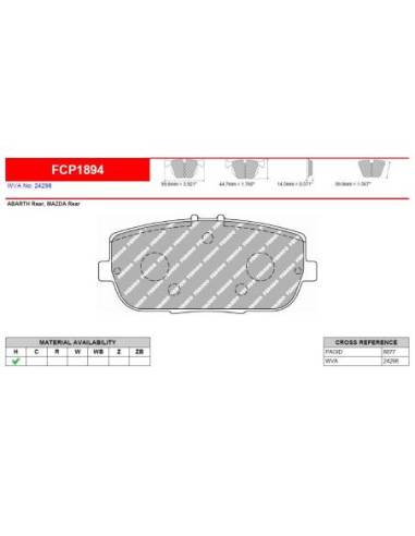 Pastillas FERODO RACING DS2500 para...