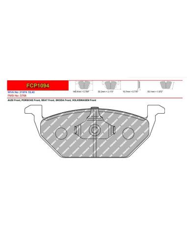 Pastillas FERODO RACING DS2500 para...