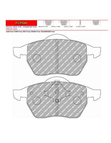 Pastillas FERODO RACING DS2500 para...