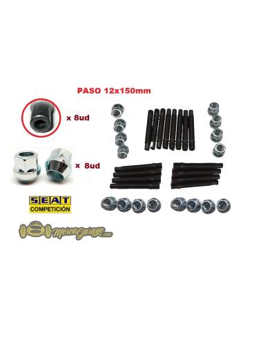 KIT 8 Espárragos 12x150mm CH5 90mm...