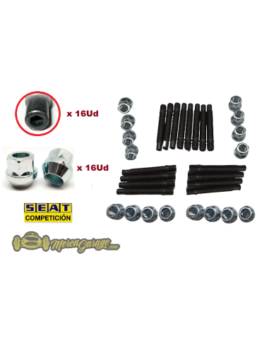 KIT 16 Espárragos/Tuercas Cónicas...