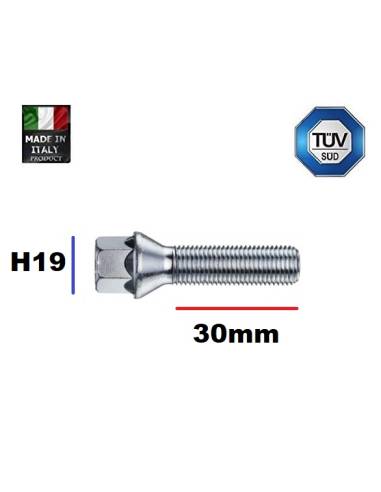 Tornillo Cónico 12x125x30mm - H19...