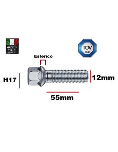 Tornillo Esférico 12x150x55mm - H17 "XL"