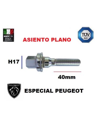 Tornillo Plano PEUGEOT 12x125x40mm - H17