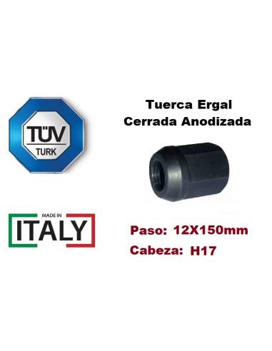 TUERCA ERGAL NEGRO ANODIZADO...