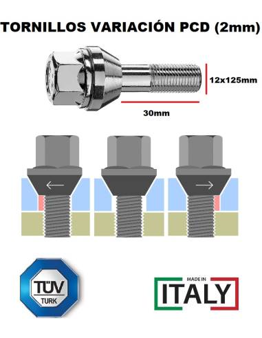 Tornillo Variación PCD - 12x125mm...