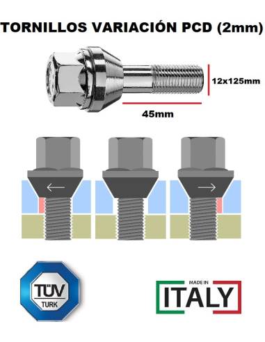 Tornillo Variación PCD - 12x125mm XL