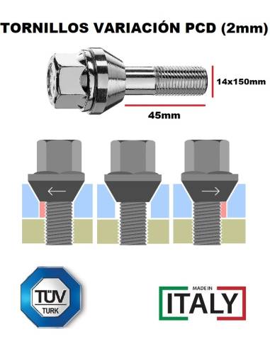 Tornillo Variación PCD - 14x150mm XL