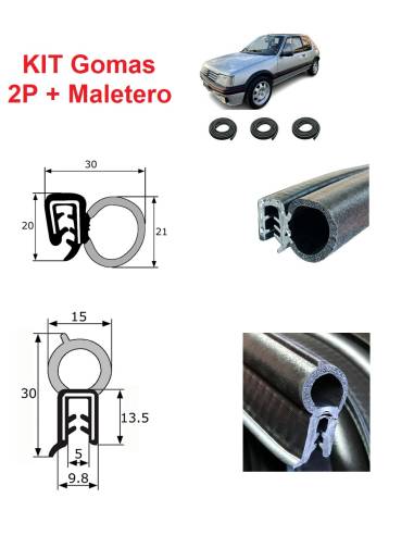 KIT GOMAS/PERFILES Puertas + Maletero...