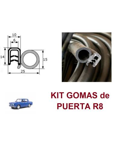 KIT Gomas de Puertas RENAULT 8