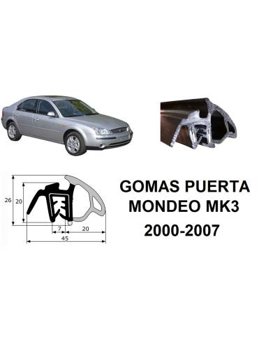 KIT Gomas Puerta MONDEO MK3 - 2000 a...