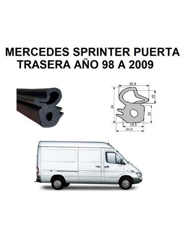 Goma MERCEDES SPRINTER PUERTA TRASERA...