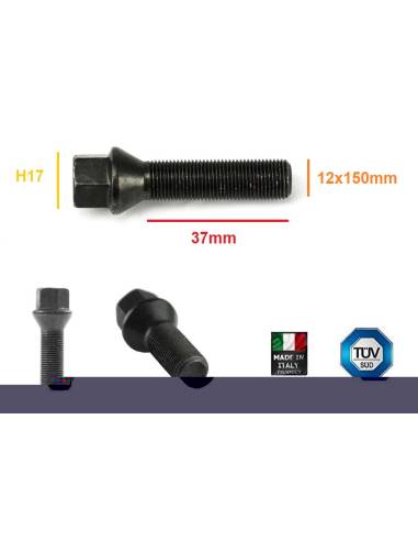 Tornillo Cónico "NEGRO" 12x150x37mm -...