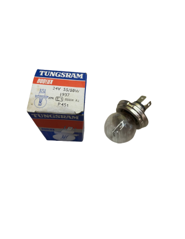 Bombilla TUNGSRAM  E1 24V 55/50WHalógena
