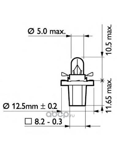 LÁMPARA 13598CP BAX 13598 24V 1.2W...