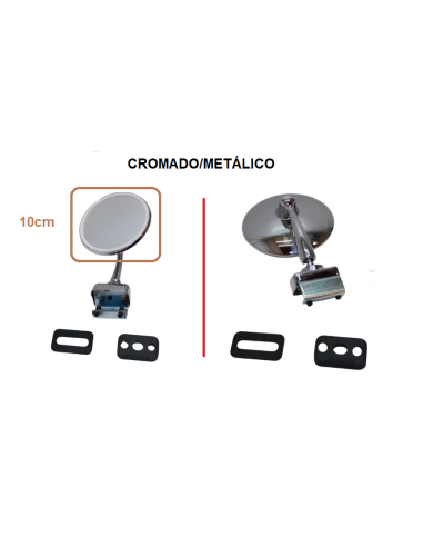 Espejo Metálico Cromado "tipo pinza"...