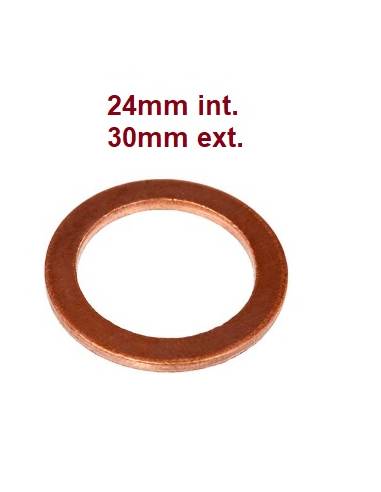 Arandela Plana en Cobre - 24x30mm