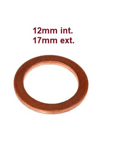 Arandela Plana en Cobre - 12x17mm