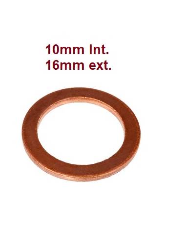 Arandela Plana en Cobre - 10x16mm