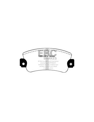 KIT Frenos deportivos GREENSTUFF SEAT 131 Eje delantero