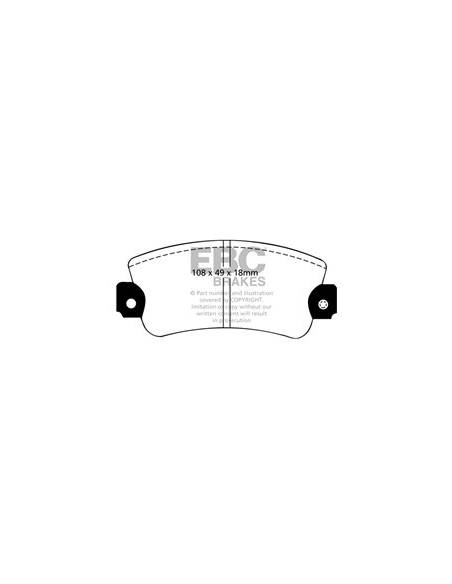 KIT Frenos deportivos GREENSTUFF SEAT 131 Eje delantero