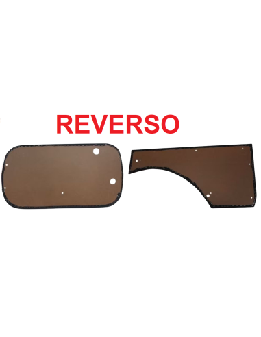 KIT Paneles Polipiel SEAT 600D - ROJOS