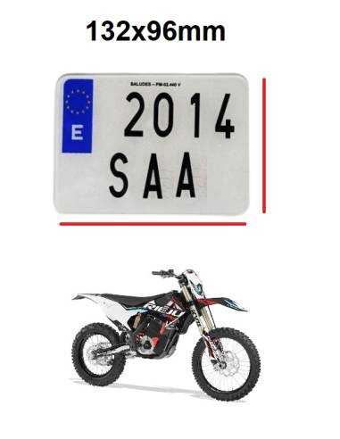 Matrícula Acrílica Moto Enduro...