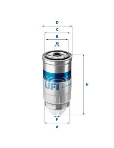 Filtro de Combustible para AUDI 80...