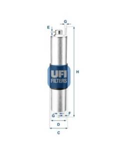 Filtro de Combustible para BMW 3 (E46) Versión 318 i del año 09/01 -09/05