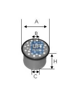 Filtro de Combustible para FIAT Ulysse I Versión 2.1 Turbodiesel del año 07/99 - 12/99