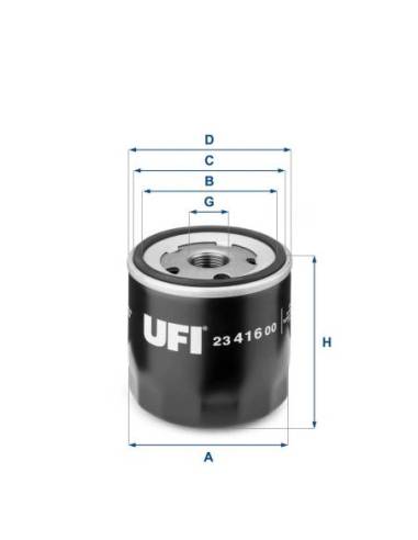 Filtro de Aceite para FORD Fiesta IV...