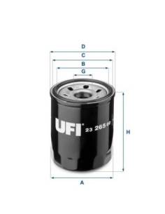 Filtro de Aceite para MITSUBISHI Outlander III Versión 2.2 DI-D 4WD del año 07/12 - en Adelante