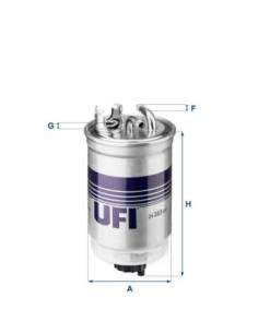 Filtro de Combustible para VOLKSWAGEN Jetta Versión 1.6 D del año 08/80 -12/83