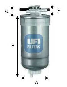 Filtro de Combustible para VOLKSWAGEN Beetle Versión 1.9 TDI del año 01/98 -12/98