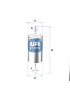 Filtro de Combustible para VOLVO C30 Versión 2.5 T5 del año 11/06 -12/08