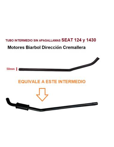 Tubo Intermedio Recto SEAT 124 "sin...