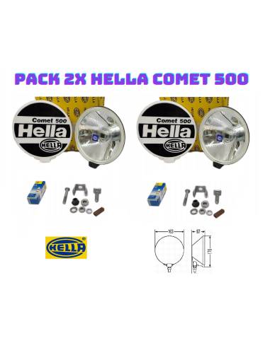 Pareja Faros Carretera - Hella Comet...