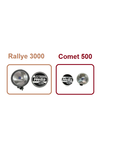 Pareja Faros Carretera - Hella Rallye...