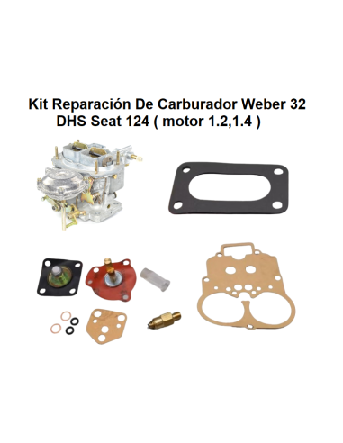 Kit Reparación Carburador Weber 32...