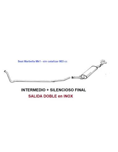 KIT Escape Intermedio OEM + Final...