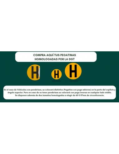 Distintivo "H" Vehículo Histórico -...