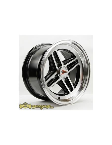 Targa 4 Unidades 13x5" Negro