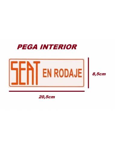 Pegatina Interior - SEAT en RODAJE