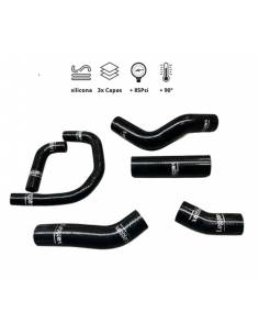 KIT Manguitos Silicona SEAT 124/1430 Biarbol con Radiador Salidas Curvas "ORIGINAL"