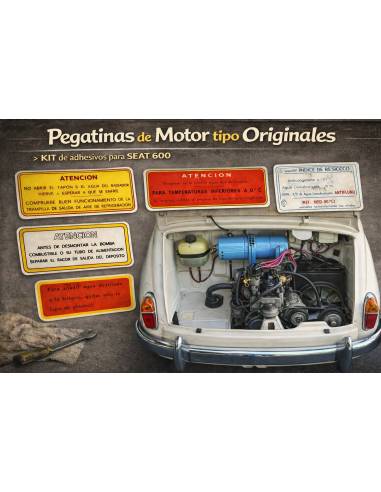 KIT Pegatinas Motor OEM - SEAT 600