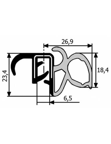 Goma puerta Lateral Corredera - VW T4
