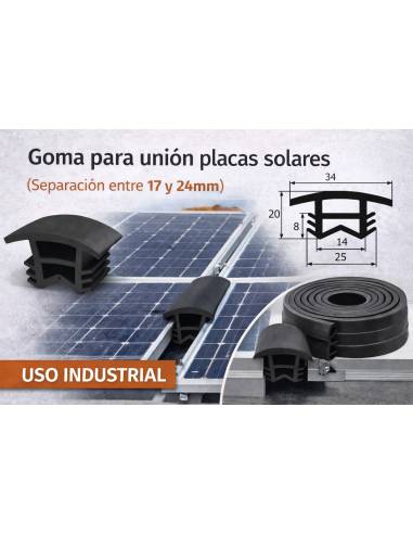 Perfil Goma de Unión Placas Solares -...